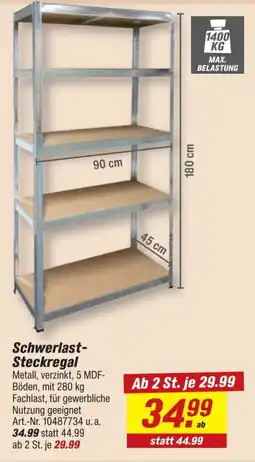 toom Baumarkt Schwerlast-Steckregal Angebot