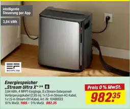 toom Baumarkt Energiespeicher "Stream Ultra X" 3/4 B Angebot