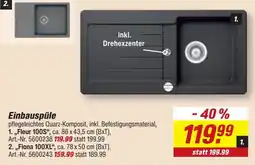 toom Baumarkt Einbauspüle Angebot