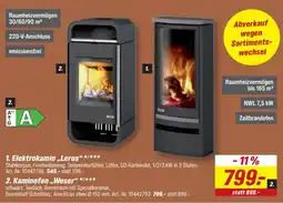 toom Baumarkt ElektroKamin "Leros" Angebot