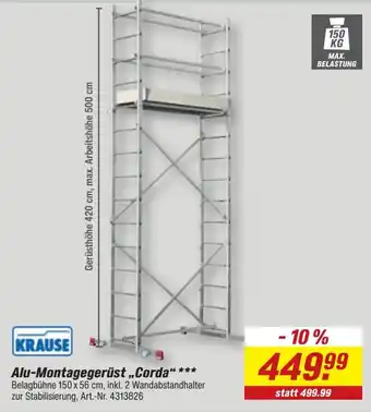 toom Baumarkt Alu-Montagegerüst „Corda“ *** Angebot