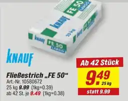 toom Baumarkt knauf Fließestrich „FE 50“ Angebot