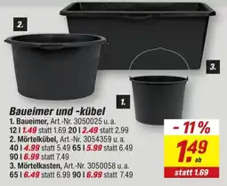 toom Baumarkt Baueimer und -kübel Angebot