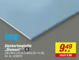 toom Baumarkt knauf Gipskartonplatte „Diamant“ * B Angebot