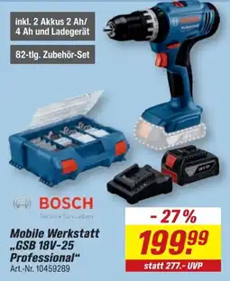 toom Baumarkt BOSCH Mobile Werkstatt „GSB 18V-25 Professional“ Angebot