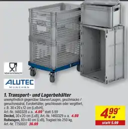 toom Baumarkt Transport- und Lagerbehälter ALUTEC Angebot