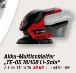 toom Baumarkt Akku-Multischleifer "TE-OS 18/150 Li-Solo" Angebot