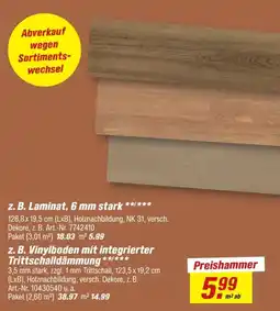 toom Baumarkt Laminat, 6 mm stark Angebot