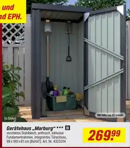 toom Baumarkt Gerätehaus „Marburg“ *** B Angebot