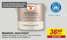 toom Baumarkt Alpina Feine Farben Angebot