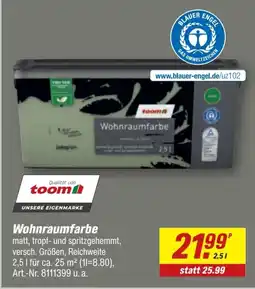 toom Baumarkt Wohnraumfarbe toom Angebot