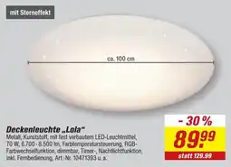 toom Baumarkt Deckenleuchte „Lola“ Angebot