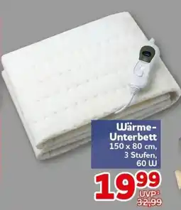CENTERSHOP Wärme-Unterbett Angebot