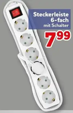CENTERSHOP Steckerleiste 6-fach mit Schalter Angebot