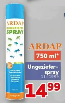 CENTERSHOP ARDAP Ungeziefer-Spray Angebot