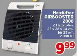 CENTERSHOP Heizlüfter AIRBOOSTER 2000 Angebot