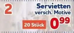 CENTERSHOP Servietten versch. Motive Angebot