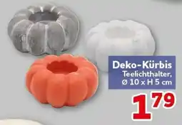 CENTERSHOP Deko-Kürbis Teelichthalter Angebot