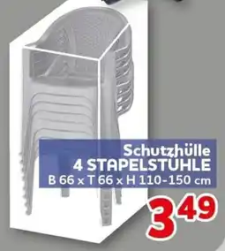 CENTERSHOP Schutzhülle 4 STAPELSTUHLE Angebot