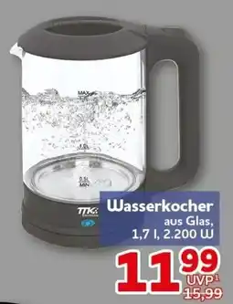 CENTERSHOP Wasserkocher aus Glas Angebot