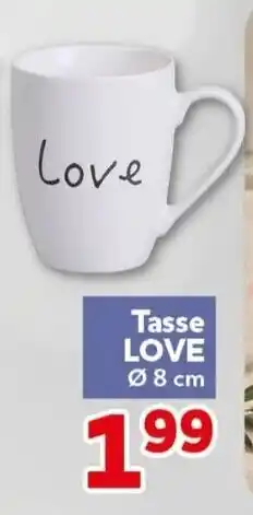 CENTERSHOP Tasse LOVE Angebot