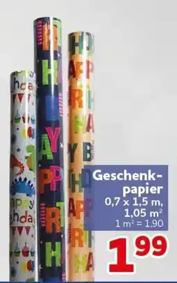 CENTERSHOP Geschenkpapier Angebot