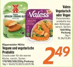 inkoop Valesse Vegetarisch oder Vegan Angebot