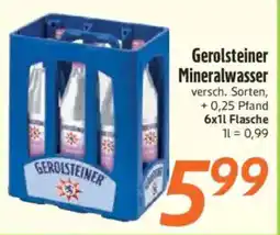 inkoop Gerolsteiner Mineralwasser Angebot