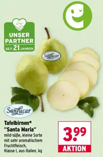 Wasgau Tafelbirnen* "Santa Maria" Angebot