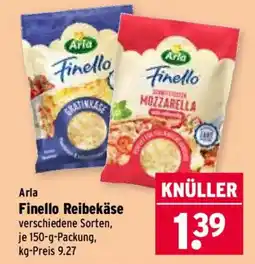 Wasgau Arla Finello Reibekäse Angebot