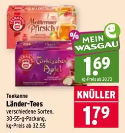 Wasgau Teekanne Länder-Tees Angebot