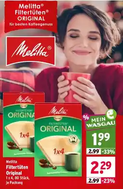 Wasgau Melitta Filtertüten Original Angebot