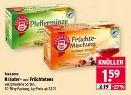 Wasgau Teekanne Kräuter- und Früchtetees Angebot