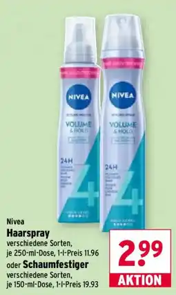 Wasgau Nivea Haarspray Angebot