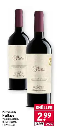 Wasgau Pietro Family Heritage Angebot