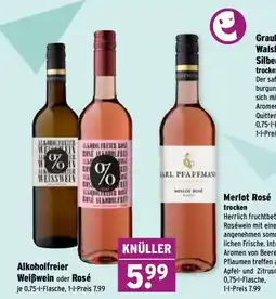 Wasgau Alkoholfreier Weißwein oder Rosé Angebot