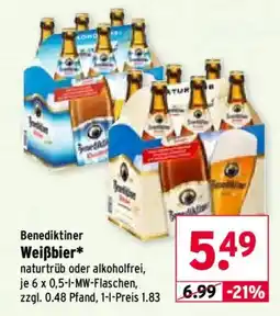 Wasgau Benediktiner Weißbier* Angebot