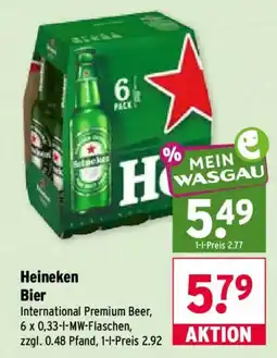 Wasgau Heineken Bier Angebot