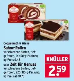 Wasgau Coppenrath & Wiese Sahne-Rollen Angebot