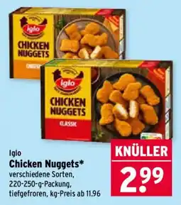 Wasgau Iglo Chicken Nuggets Classic Angebot