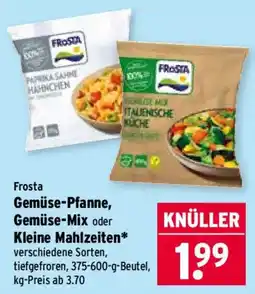 Wasgau Frosta Gemüse-Pfanne, Gemüse-Mix oder Kleine Mahlzeiten* Angebot
