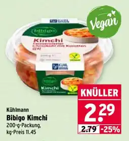 Wasgau Kühlmann Bibigo Kimchi Angebot