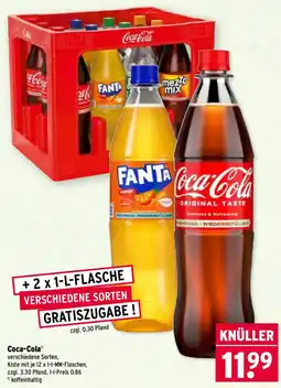 Wasgau Coca-Cola verschiedene Sorten Angebot