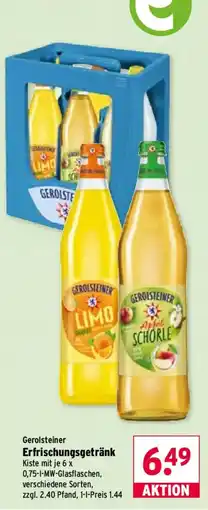 Wasgau Gerolsteiner Erfrischungsgetränk Angebot