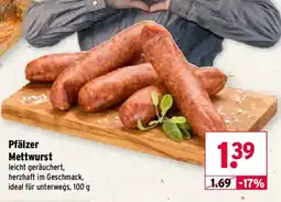 Wasgau Pfälzer Mettwurst Angebot