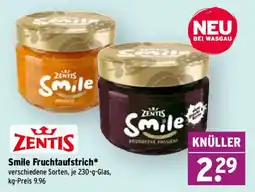Wasgau ZENTIS Smile Fruchtaufstrich Angebot