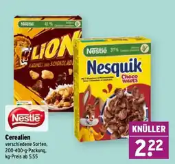 Wasgau Nestlé Cerealien Angebot