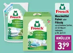 Wasgau Frosch Waschmittel Angebot