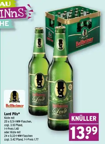 Wasgau Bellheimer Lord Pils Angebot