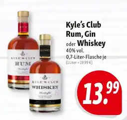Nah & Frisch Kyle's Club Rum, Gin oder Whiskey Angebot